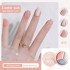 Internet celebrity tri color solid nail polish cream glue 2022 new Japanese style canned popular color nail salon 12 colors to choose from