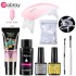 8-piece crystal extension glue set, phototherapy lamp, nail art, nail plate, brush, cleaning tool in stock