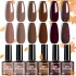 Six color nail polish gel set, new autumn and winter popular color series, photo therapy gel, nail salon, cross-border exclusive supply