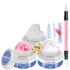 New non stick extension adhesive nail art solid carving shaping paper free holder quick extension nail patch set