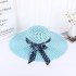 New Korean Women's Summer Bow Straw Hat Sun Hat Sunshade Hat Sunscreen Beach Hat Wholesale