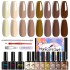 LIMEGIRL cross-border nail care phototherapy glue durable nail care color glue 10 color UV phototherapy glue nail polish glue set