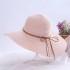 Summer beach straw hat children Korean version trendy seaside big hat brim sun protection and sunshade travel vacation versatile big brimmed cool hat