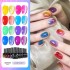 Cross border new M6 color glass chip drill cat's eye nail polish combination candy color chip drill explosion flash nail polish glue in stock