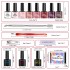 LIMEGIRL cross-border nail care phototherapy glue durable nail care color glue 10 color UV phototherapy glue nail polish glue set