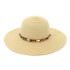 New sunshade beach hat with large brim, Korean version versatile women's straw hat, summer beach vacation sun protection sun hat