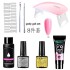 8-piece nail tool set, crystal extension glue, UV phototherapy glue, paper free holder, extension glue package