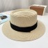 Hat Women's Summer Outdoor Seaside Big Eaves Sunscreen Straw Hat Butterfly Knot Beach Hat Folding Woven Sun Hat