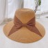 Liu Yifei's Straw Hat Women's Summer Foldable Beach Hat Sunshade Hat Bow Fisherman's Hat Sunscreen Sun Hat