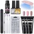 Limegill Crystal Extension Gel Set Nail Kit Tools Mouse Lamp Nail Brush Collection