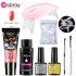 8-piece crystal extension glue set, phototherapy lamp, nail art, nail plate, brush, cleaning tool in stock