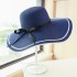 Korean version hat, women's summer big brimmed hat, fashionable and sweet seaside beach hat, foldable travel sun shading and sun protection straw hat