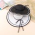 Summer black and white color blocked hollow ribbon versatile beach eaves letter embroidery sunscreen women's UV resistant straw hat