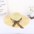 New Korean Women's Summer Bow Straw Hat Sun Hat Sunshade Hat Sunscreen Beach Hat Wholesale