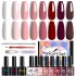 LIMEGIRL cross-border nail care phototherapy glue durable nail care color glue 10 color UV phototherapy glue nail polish glue set