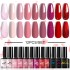 LIMEGIRL cross-border nail care phototherapy glue durable nail care color glue 10 color UV phototherapy glue nail polish glue set