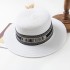 Spot Flat Top Spring/Summer Fashion D Home Letter Straw Hat Beach Travel Sunscreen Versatile Leisure Small Clear Sunshade Hat