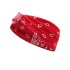 European and American retro face wash headband with Paisley pattern sports face wash headband with cross grid pattern wide edge headband wholesale