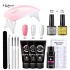 Limegill Crystal Extension Gel Set Nail Kit Tools Mouse Lamp Nail Brush Collection