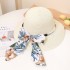 Pearl Ribbon Japanese Versatile Sweet and Cute Knitted Fisherman's Hat Women's Summer Korean Edition Ribbon Bow Sunshade Cap