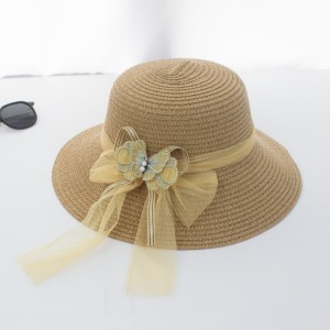 Summer Women's Straw Hat Summer Wave Edge Beach Big Edge Straw Hat Women's Outdoor Sunscreen Hat