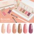 2022 New 6-color cream solid gel eye shadow combo pack phototherapy nail polish gel set cross-border