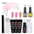 Limegill Crystal Extension Gel Set Nail Kit Tools Mouse Lamp Nail Brush Collection