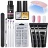 Limegill Crystal Extension Gel Set Nail Kit Tools Mouse Lamp Nail Brush Collection