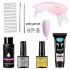 8-piece nail tool set, crystal extension glue, UV phototherapy glue, paper free holder, extension glue package