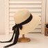 Summer French Sweet Straw Hat for Women, Sanya Beach Resort, Yunnan, Beach Tourism, Photo Hat, Sunscreen and Sunshade Hat