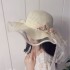 Korean version of summer new hat, women's ribbon breathable straw hat, travel sun protection hat, big sun hat trend