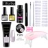 Limegill Nail Kit Tool Extension Gel Nail UV Lamp Crystal Extension Gel Kit Beginner's Full Set