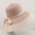 Straw hat women's summer lace big brim women's sun hat looks small Japanese vacation beach sun hat