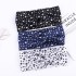 European and American style floral headband with starry sky print, high elasticity headband, sweat absorbing and breathable face wash headband, manufacturer in stock