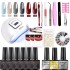 Cross border nail art complete set of tools, phototherapy, mecha, oil glue set, nail art tools, complete set of accessories, in stock supply