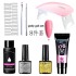 8-piece nail tool set, crystal extension glue, UV phototherapy glue, paper free holder, extension glue package