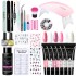 Limegill Crystal Extension Gel Set Nail Kit Tools Mouse Lamp Nail Brush Collection