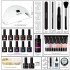 Amazon nail polish adhesive set, crystal phototherapy adhesive, glitter powder, solid color nail polish adhesive, extension adhesive set