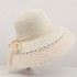 Straw hat women's summer lace big brim women's sun hat looks small Japanese vacation beach sun hat