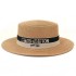 Spot Flat Top Spring/Summer Fashion D Home Letter Straw Hat Beach Travel Sunscreen Versatile Leisure Small Clear Sunshade Hat