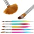 Cross border exclusive dual head nail art pen, dual head dot drill pen, silicone brush set of 5, color painting pen, wire drawing brush set