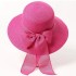 Summer hat women's sun shading fashion ribbon bow tourism beach hat trendy summer sun protection vacation gift