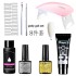 8-piece nail tool set, crystal extension glue, UV phototherapy glue, paper free holder, extension glue package