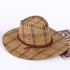 Wholesale men's Western cowboy hat, foldable women's grass woven beach sun shading jazz hat, supports one piece dropshipping