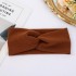 Velvet Cross Women's Headband Solid Color Breathable Fabric Bundle Headband Yoga Sweat Absorbing Elastic Headband Headband Headband Wholesale