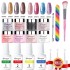 Cross border Nail Immersion Powder Set Dip Powder Nail Kit Nail Dust Brush Tool Set