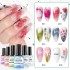 Six color smudging adhesive nail polish adhesive 2024 new Japanese style gradient fast smudging solution cross-border