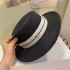 New Straw Hat Women's Summer Flat Top Hat Beach Vacation Beach Hat Internet Celebrity Same Straw Weaving Hat Versatile Hat