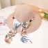 Pearl Ribbon Japanese Versatile Sweet and Cute Knitted Fisherman's Hat Women's Summer Korean Edition Ribbon Bow Sunshade Cap