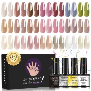 Popular nail polish 24 color nail enhancement functional glue set detachable phototherapy glue no wash seal glitter seal primer